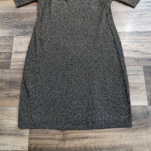 Calvin Klien Metallic Sweater Dress Size XL - Beautiful & Very Nice - Picture 2 of 9